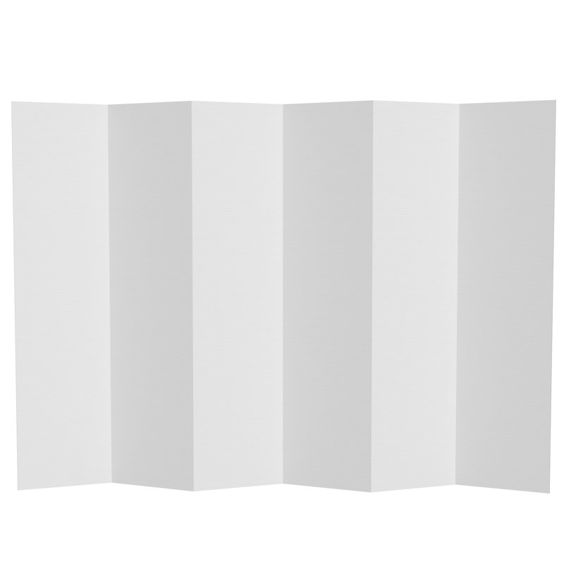 Paravent en carton Kuuda High, 6, Blanc, Remise de rangement en métal H 6 pi