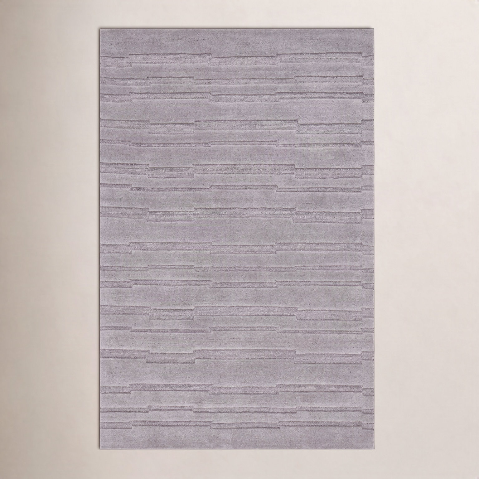 Elona Gray Hand-Tufted Wool Rug, Rectangle 3' x 5'