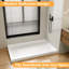 60 po L x 36 po W Base de bac de douche en alcôve SMC avec drain à gauche-128855044-129742549