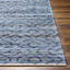 Denyer géométrique tissé à plat à la main et recyclé P.E.T. Tapis bleu / gris-1741993621