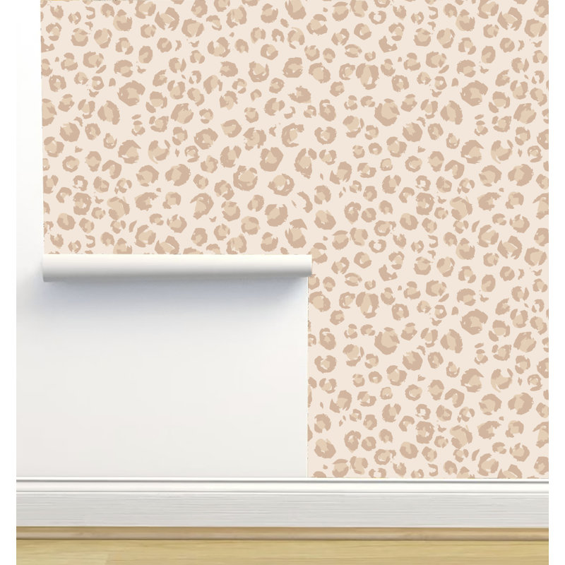 Rouleau de papier peint auto-adhésif texturé L 12 pi x l 2 po Erin Kendal Designs, Beige imprimé