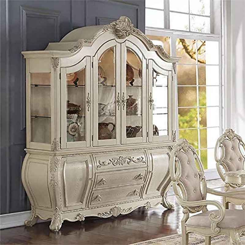 Sideboard with Bar Hutch, Antique White