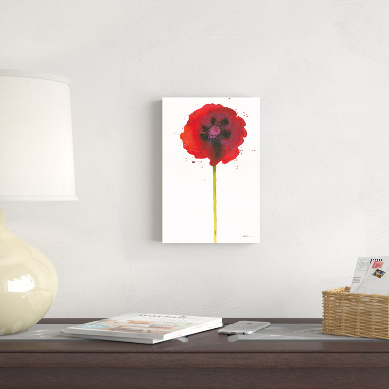 Splash II par Shirley Novak - peinture sur toile tendue, H 12 po x l 8 po