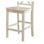 2 chaises à hauteur de comptoir crème - élégantes avec une construction attrayante et attrayantes