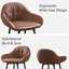 Upholstered Counter Stool with Metal Frame-2018557196
