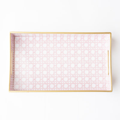Green Cane Vanity Tray