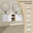 Tyese 59.63'' Double Bathroom Vanity with Ceramic Top