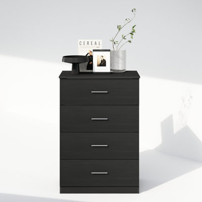 Console Ebern Designs Frans Simple Design avec 4 tiroirs pour l'entrée, le salon, le salon
