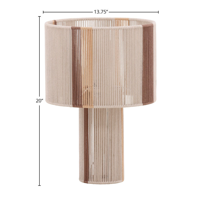 Raelle 20" Tall Table Lamp, Natural