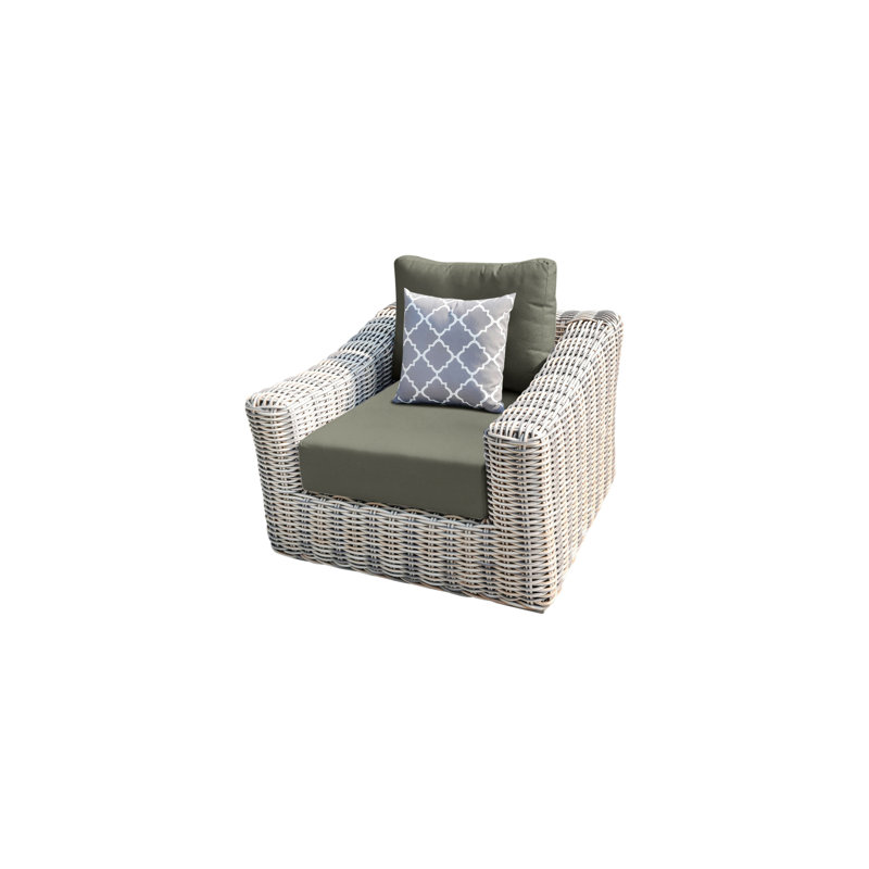 Chaise de patio avec coussins Sommerville, Gris