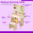 Compact Glass Top Vanity Desk with 7.87" Extendable Table Board, LED Mirror Illumination, and Storage Stool