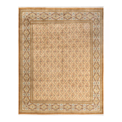 Hand Knotted Wool Traditional Hayner Brown Area Rug 8' 2"" x 10' 3 -  The Twillery Co.Â®, E1092E9A280E48D2BD1A85EC4BA67A59