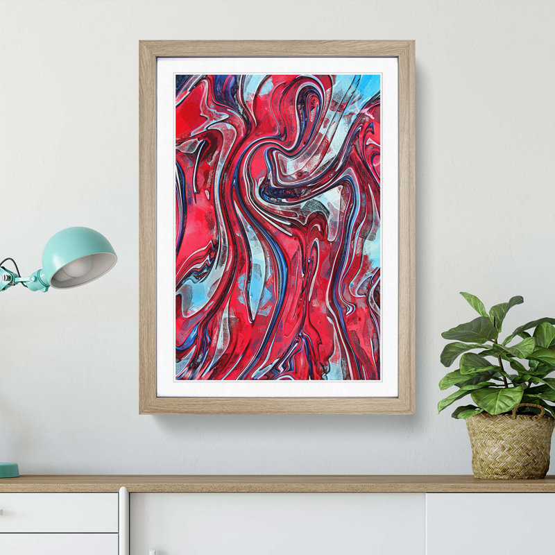Sweetest Dreams in Abstract - Framed Print, Oak Framed, 87cm H x 62cm W x 2cm D