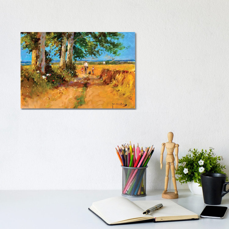 August Fields 1 Piece Wrapped Canvas Painting, 20.32cm H x 30.48cm W x 1.905cm D