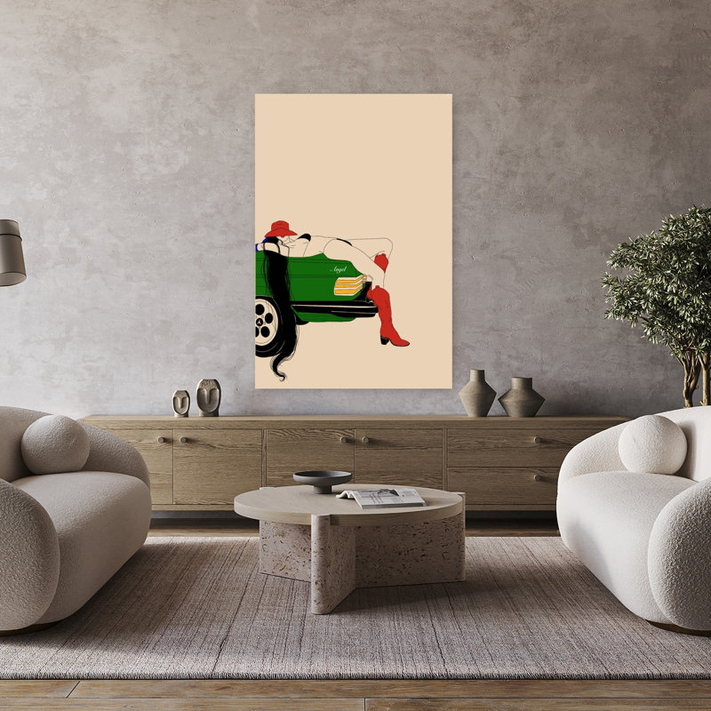 Art contemporain, art rétro, H 48 po x l 32 po
