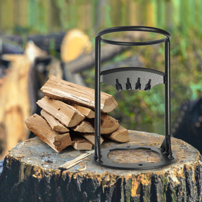 Geimrsy Firewood Kindling Splitter For Wood Stove Fireplace And Fire Pits, High Strength Structural Manual Log Splitter, Kindling Wood