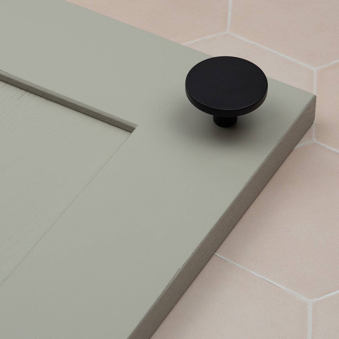 Matt Black Disc Knobs