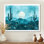 Tableau encadré Cactus Teal Desert Moonlight Breeze