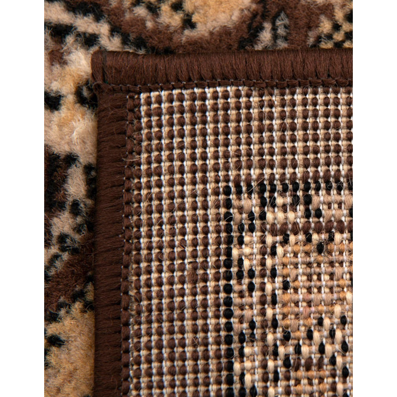 Tapis brun Charlie, Brown, Rectangle 5 pi 3 po x 7 pi 1 po