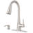Pfister Barulli 1-Handle Pull-Down Matte Black Kitchen Faucet with Soap Dispenser-65211680