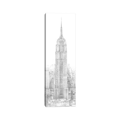 « Aerial City View II » par Ethan Harper-impression de dessin panoramique