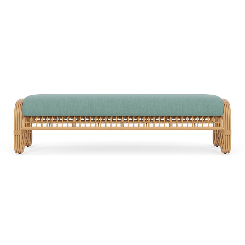 Riviera Outdoor Bench, Loveboat Mint