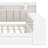 Daybed with Trundle, Storage Shelves & Charging Station, LED Light & Desk-1332792645