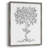 B&W Plant Specimen IV Framed Print - Solid Wood-1168045866