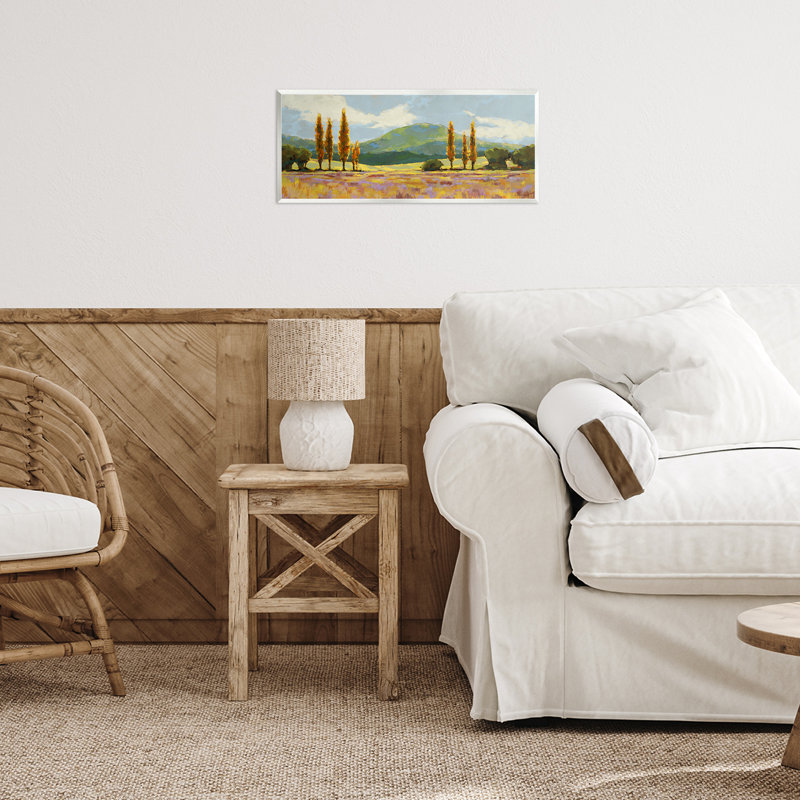 Plaque murale "campagne avec pastels dabbles", design par Trevor Copenhaver
