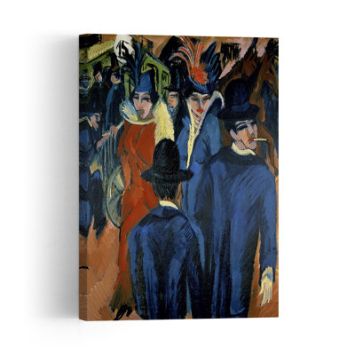 Berlin Street Scene, 1913 Expressionist Contemporary Wall Art Print