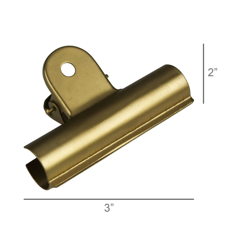 Bookkeepers Clip, Brass