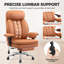 Grand et grand fauteuil de direction avec coussin gonflable lombaire, repose-pieds et accoudoirs 3D-125121509