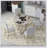 5-Piece Retro Functional Dining Set with Extendable Round Table and 4 Comfortable Upholstered Chairs for Versatile Use