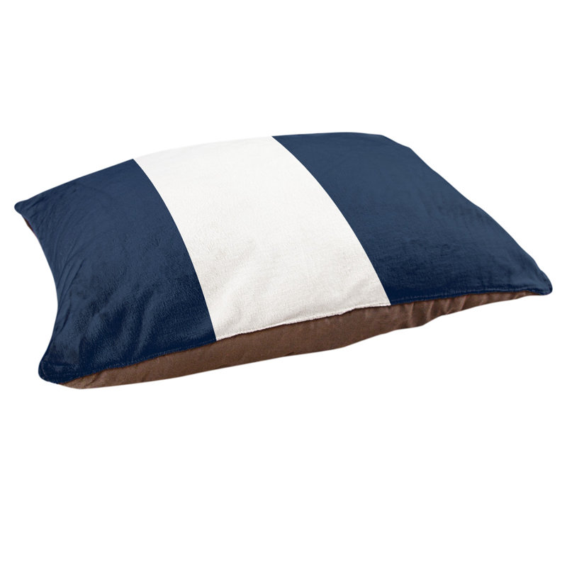 Coussin Los Angeles Anaheim, Large (40" W x 30" D x 14" H), Midnight Blue/White/Midnight Blue