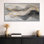 «Gray Gold Intersecting Gold and Gray Waves I», reproduction d'art abstraite encadrée, art mural moderne sur toile
