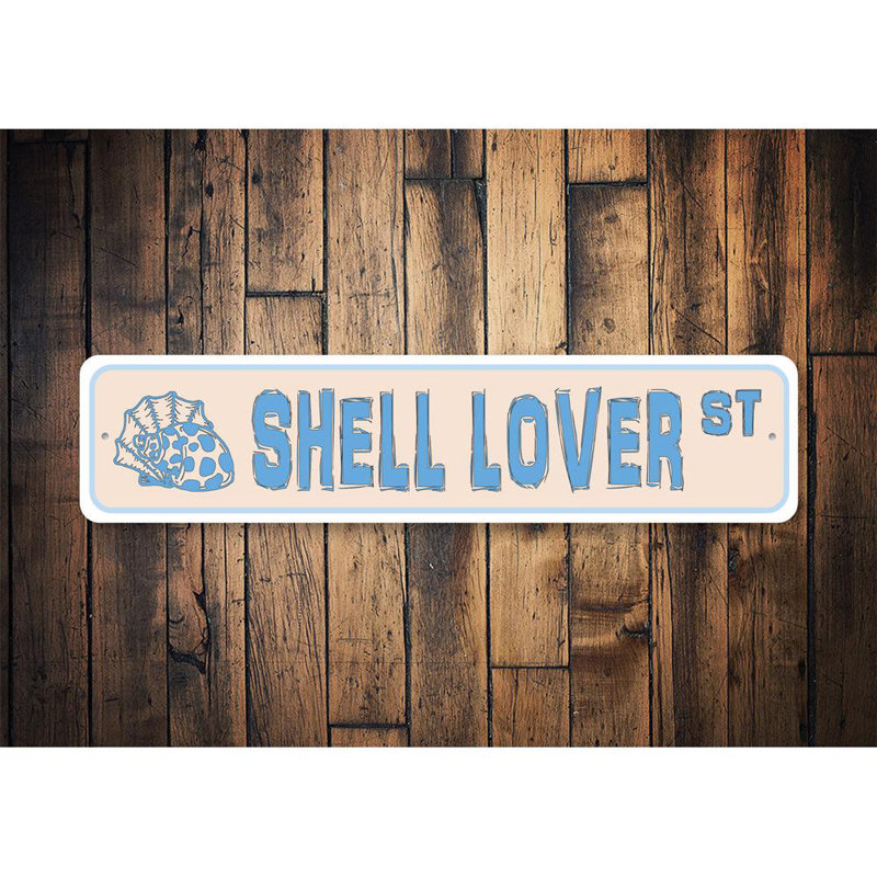 Panneau en aluminium Shell Street, H 6 po x l 24 po x P 0,06 po