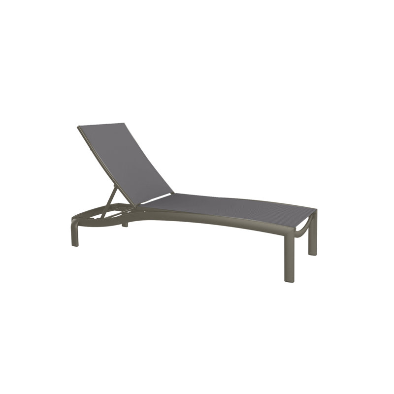 Kor Outdoor Metal Chaise Lounge, Rincon, Mocha