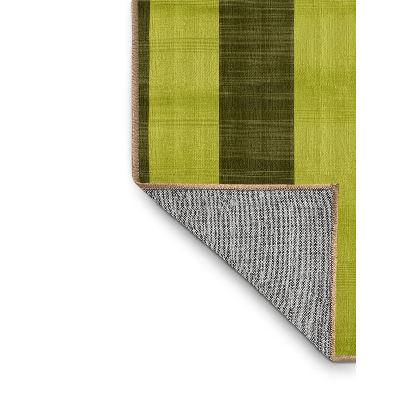 Machine Washable Checkered Brown Area Rug, Rectangle 6' x 9'