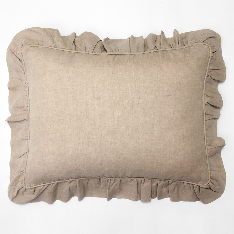 Banji Linen Blend Sham - Standard, Standard, Beige