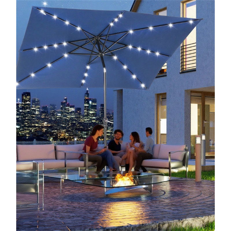 Parasol solaire, Bleu