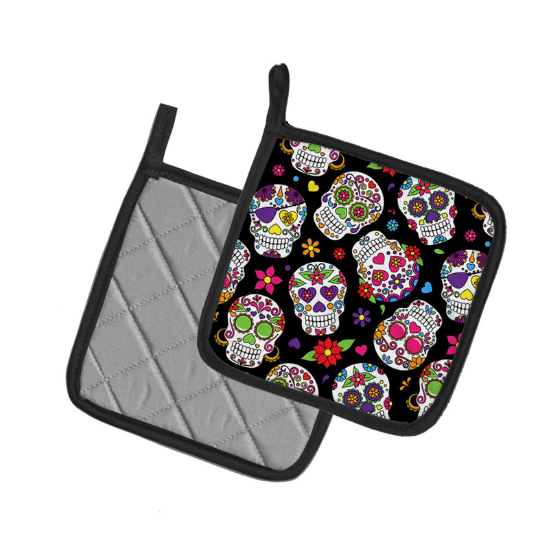 Caroline's Treasures Floral Polyester Potholder Set