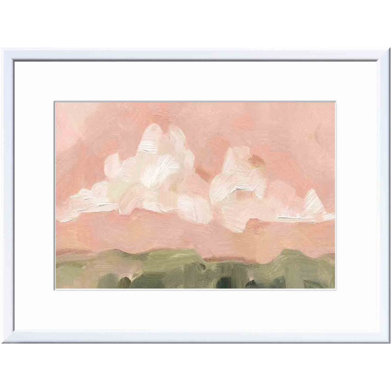 Pink Haze Sunset I by Emma Scarvey, 13.8" H x 17.8" W x 1.18" D, White