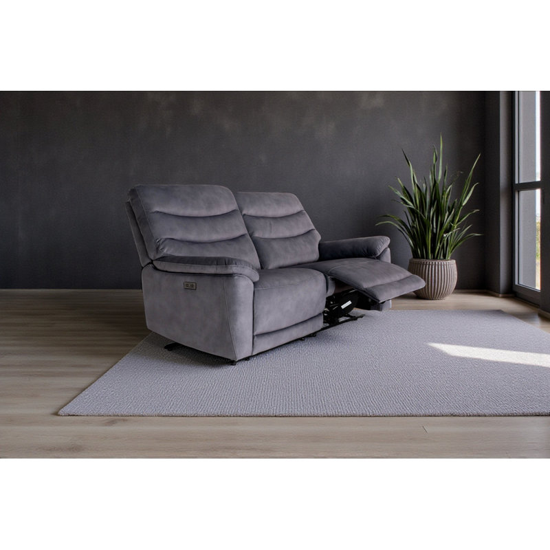 2 Seater Fabric Electric Reclining Sofa