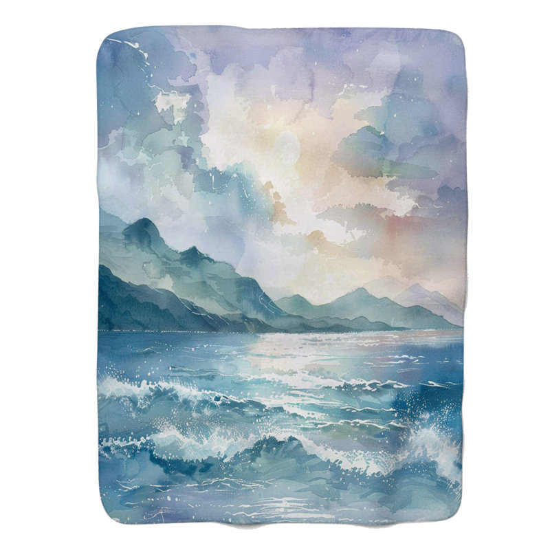Bright Bright Views - 1 pièce Sherpa Premium, Grand lit