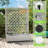 Resin Planter Box With Trellis(Ashen)-1123400862