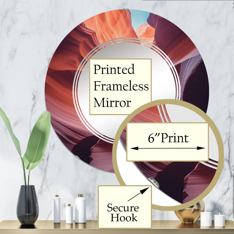Miroir mural Marmie, 32 po x 32 po