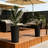 29 Inch Tall Planters for Outdoor Plants, Set of 2 Plastic Flower Pots with DIY Drainage Holes, Stackable Large Planters for Indoor Plants, Front Porch Decor, Black-419445254