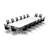 Rectangle 16 Person Flip Top 72'' L Modular Training Table and Chair Set with Casters and Modesty Panel and Cable Management