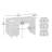 Desk, White finish