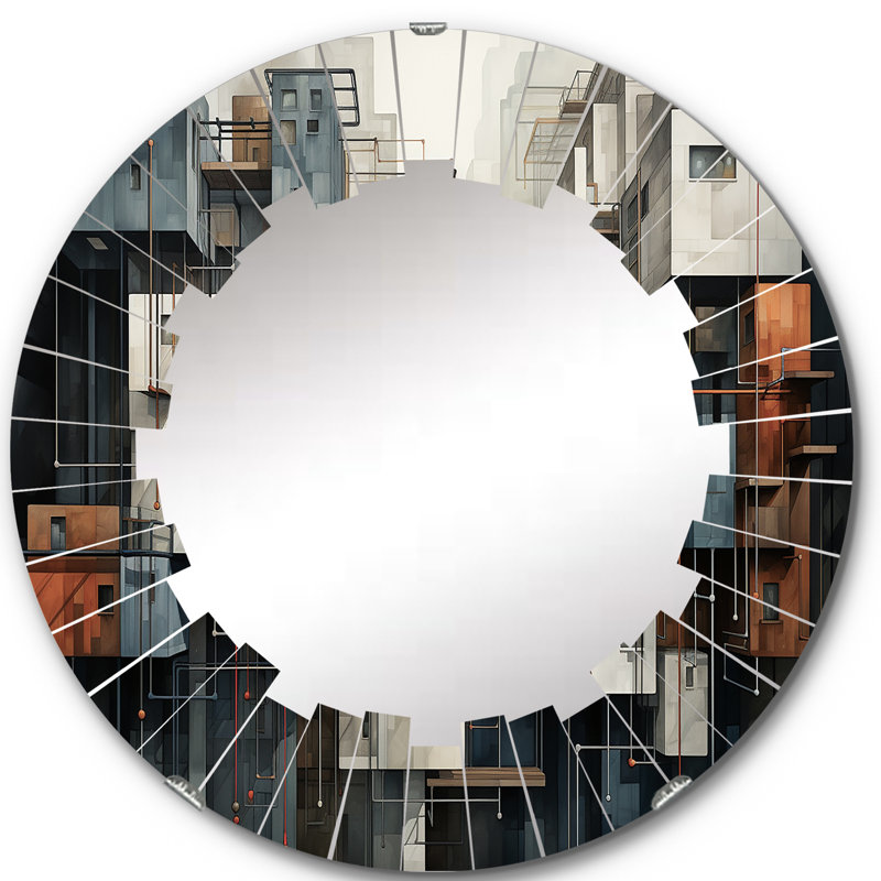 Miroir mural Hardedge Art, 24 po x 24 po